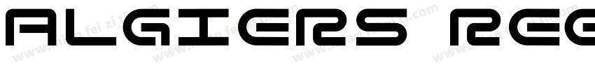 Algiers Regular字体转换